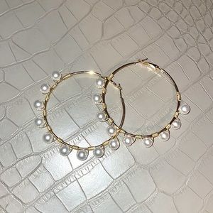 Pearl Hoops!! New